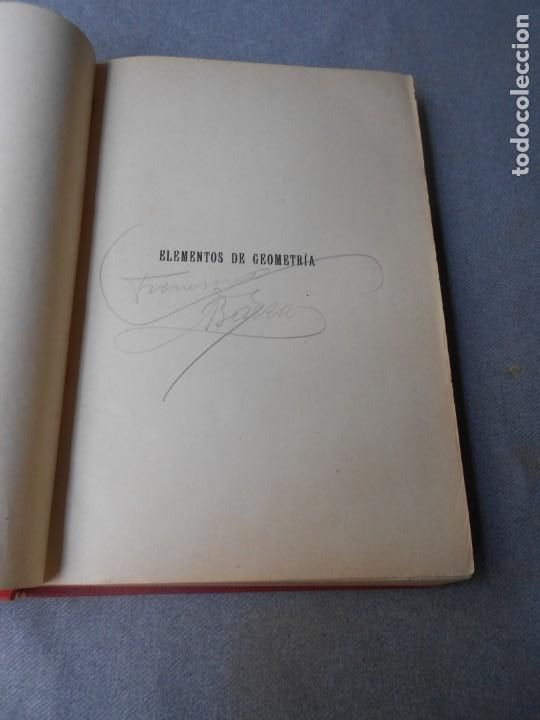 Libros antiguos: ELEMENTOS DE GEOMETRIA - Foto 3