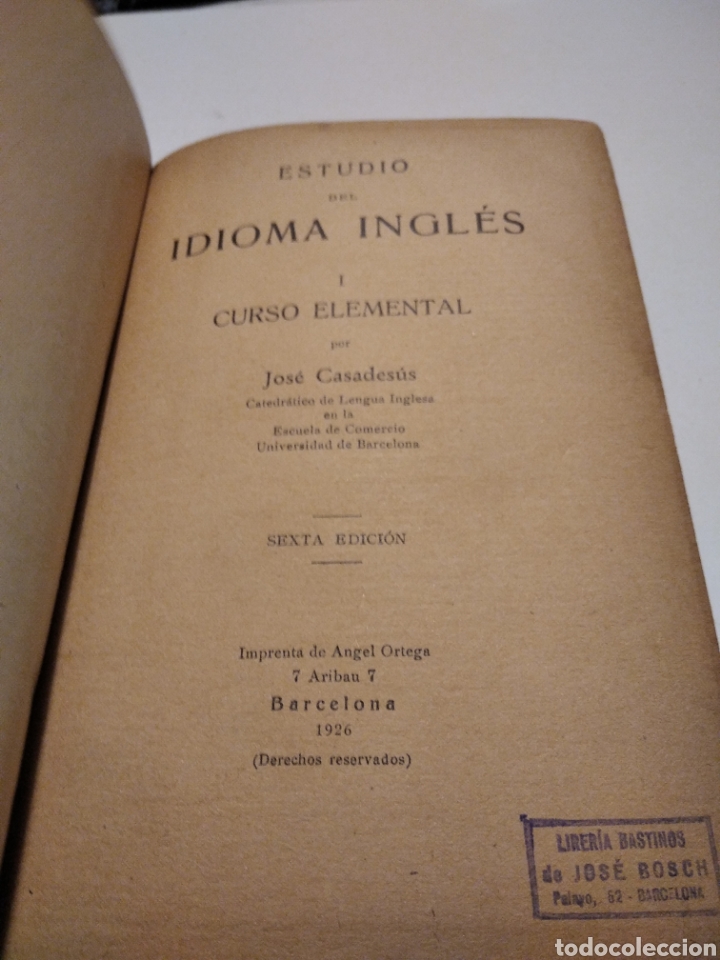 Libros antiguos: Libro estudio del idioma ingl&eacute;s 1926 - Foto 3
