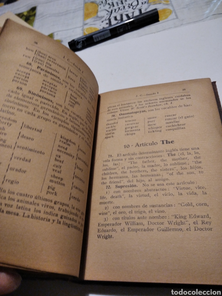 Libros antiguos: Libro estudio del idioma ingl&eacute;s 1926 - Foto 6