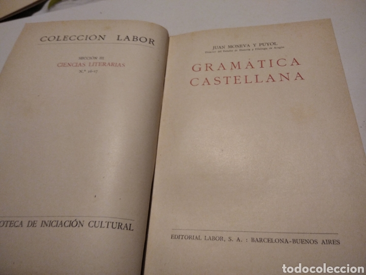 Libros antiguos: Gram&aacute;tica castellana 1929 - Foto 3