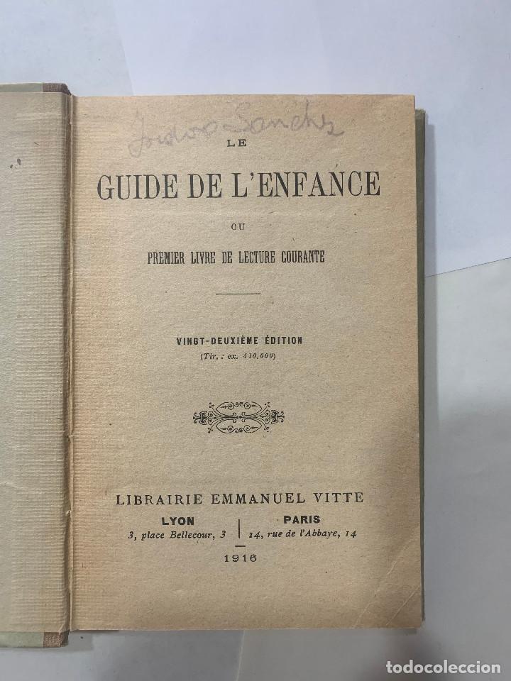 Libros antiguos: Le guide de lenfance - Foto 2