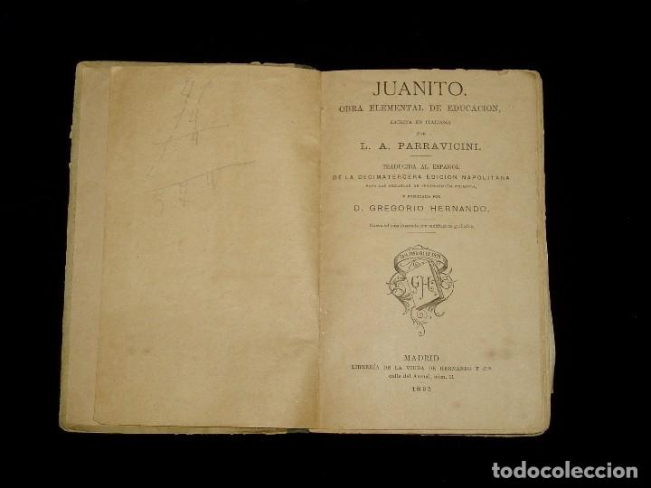 Libros antiguos: Libro S. XIX Juanito - Foto 2