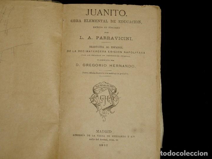 Libros antiguos: Libro S. XIX Juanito - Foto 3