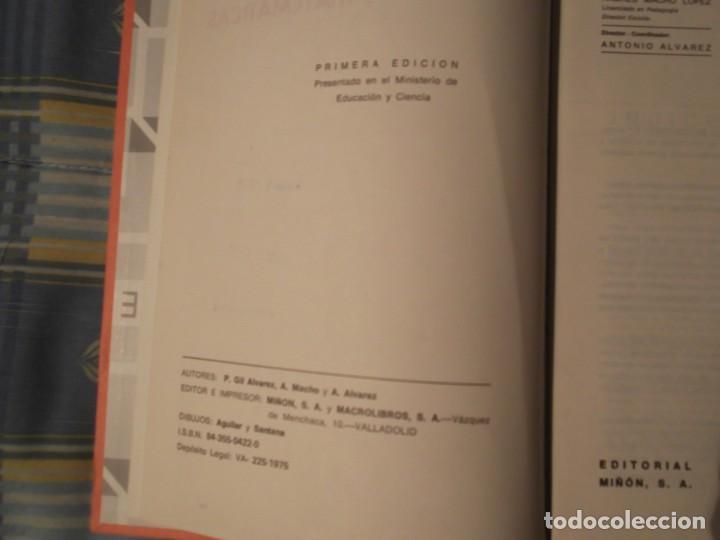Libros antiguos: MATEMASTICAS 7º EGB º---ALVAREZ MIñON -TAPA DURA 1EDICION - Foto 2 - 230232705
