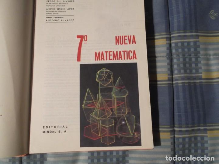 Libros antiguos: MATEMASTICAS 7º EGB º---ALVAREZ MIñON -TAPA DURA 1EDICION - Foto 3 - 230232705