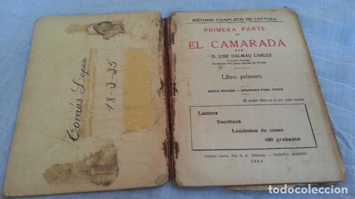 Libros antiguos: Libro escolar EL CAMARADA. A&ntilde;o 1934. - Foto 2