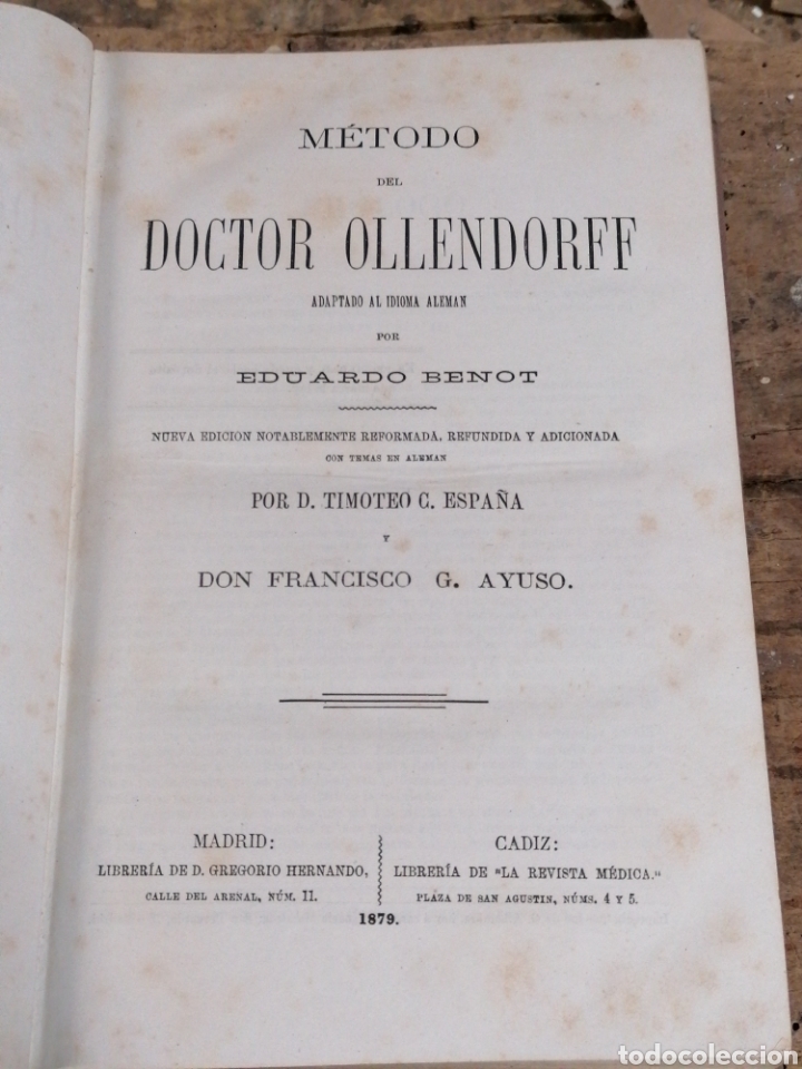 Libros antiguos: Gram&aacute;tica alemana 1879 - Foto 1