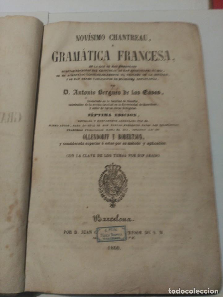 Libros antiguos: Nov&iacute;simo Chantreau o Gramatica Francesa - Foto 1