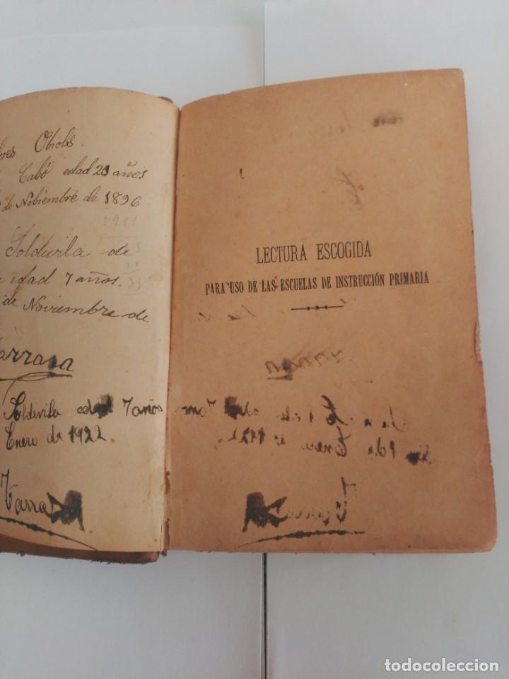 Libros antiguos: Lectura escogida Vilaseca - Foto 2