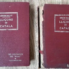 Libros antiguos: LLIÇONS DE CATALÀ ARTUR BALOT LES CONVERSES DEL MILIU 1934-36. Lote 243196260