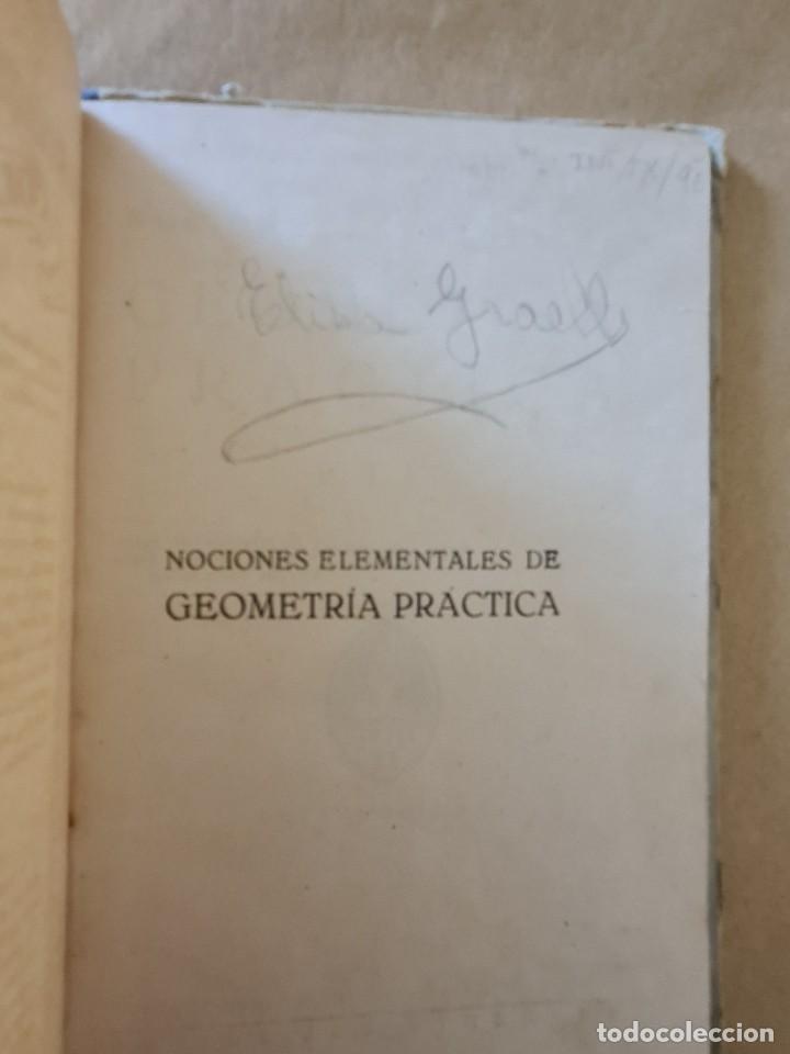 Libros antiguos: Geometr&iacute;a. Primer grado - Foto 3