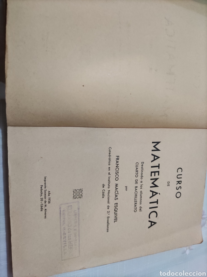 Libros antiguos: Matem&aacute;tica. - Foto 2
