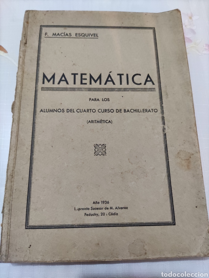 Libros antiguos: Matem&aacute;tica. - Foto 1