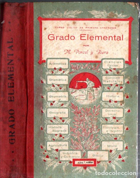 Libros antiguos: PORCEL Y RIERA . ENCICLOPEDIA GRADO ELEMENTAL (PALMA DE MALLORCA, 1932/1933)