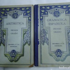 Libros antiguos: 1929 DOS LIBROS PRIMER GRADO DE ARITMÉTICA Y GRAMÁTICA ESPAÑOLA ORIGINALES DE 1929 EN BUEN ESTADO. Lote 274600323