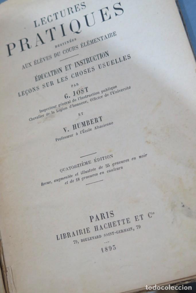 Libros antiguos: 1893.- LECTURES PRATIQUES. JOST - Foto 3