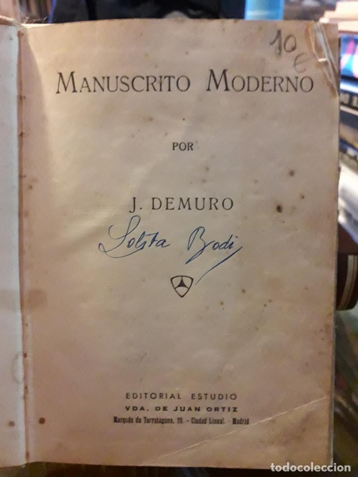 Libros antiguos: MANUSCRITO MODERNO - Foto 4