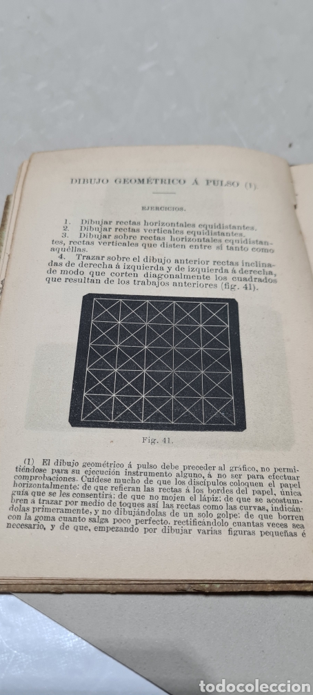 Libros antiguos: Programas de primera ense&ntilde;anza GEOMETR&Iacute;A Y DIBUJOS sexta edici&oacute;n - Foto 3