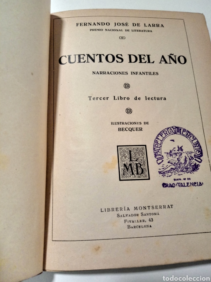 Libros antiguos: CUENTOS DEL A&Ntilde;O. FDO J DE LARRA - Foto 3