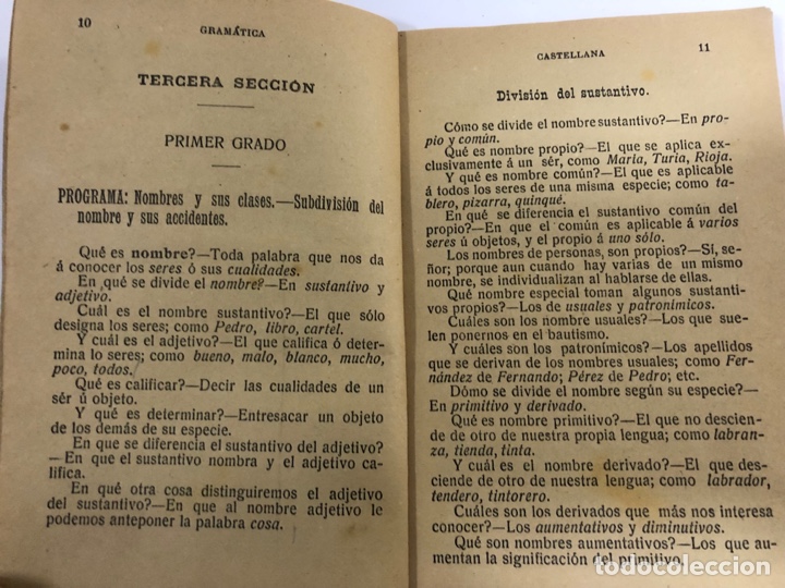 Libros antiguos: Antiguo libreto de Gram&aacute;tica 1908 - Foto 3