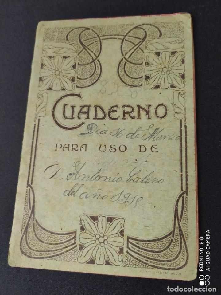 Libros antiguos: CUADERNO PARA USO A&Ntilde;O 1918 - Foto 1