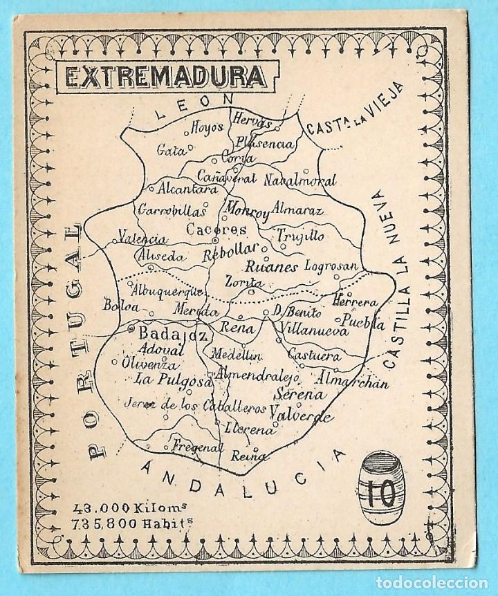 Libros antiguos: VALE DE PREMIO ESCOLAR. 10 PUNTOS. MAPA DE EXTREMADURA. - Foto 1