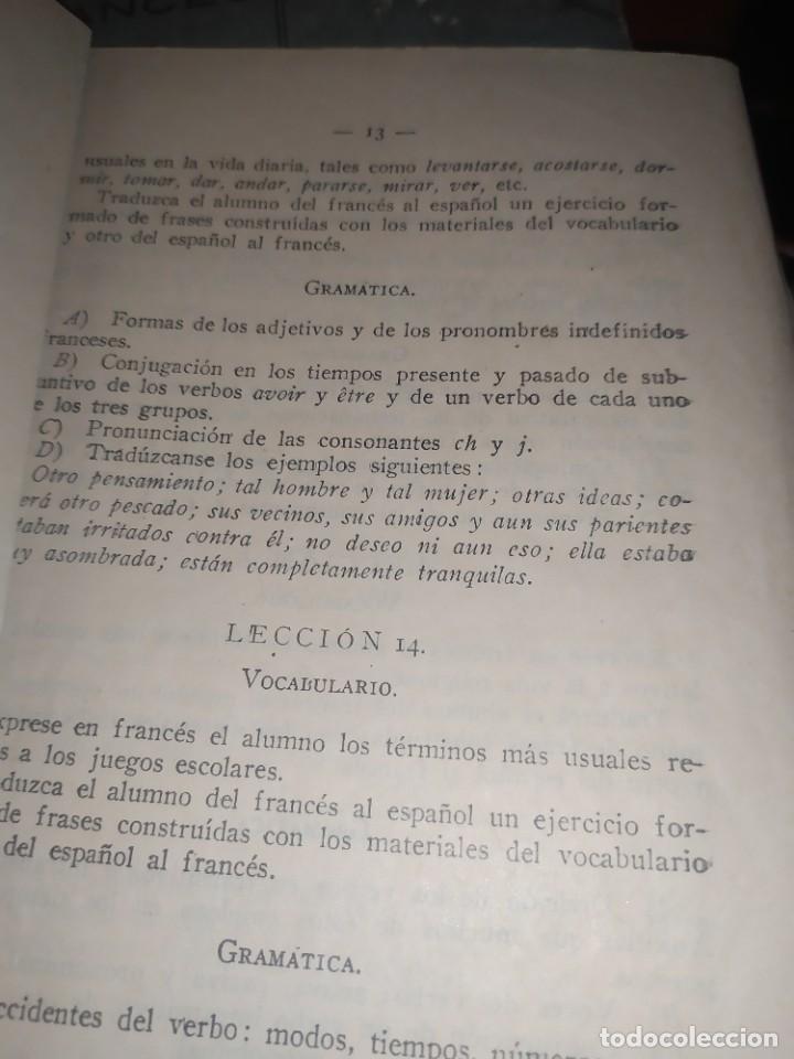 Libros antiguos: LENGUA FRANCESA PRIMER CURSO CON EL PROGRAMA E.UGARTE BLASCO CUARTA EDICI&Oacute;N 1929 - Foto 3