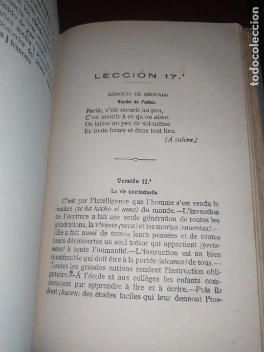 Libros antiguos: LENGUA FRANCESA PRIMER CURSO CON EL PROGRAMA E.UGARTE BLASCO CUARTA EDICI&Oacute;N 1929 - Foto 4