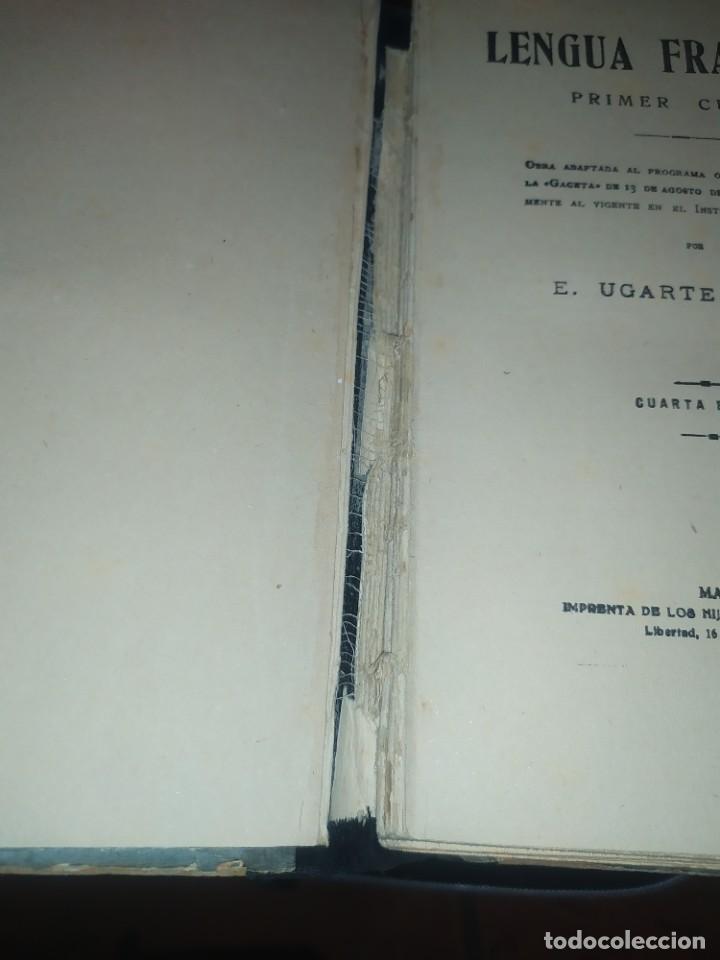 Libros antiguos: LENGUA FRANCESA PRIMER CURSO CON EL PROGRAMA E.UGARTE BLASCO CUARTA EDICI&Oacute;N 1929 - Foto 5