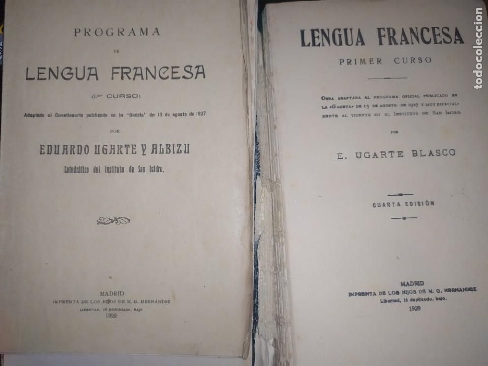 Libros antiguos: LENGUA FRANCESA PRIMER CURSO CON EL PROGRAMA E.UGARTE BLASCO CUARTA EDICI&Oacute;N 1929 - Foto 16