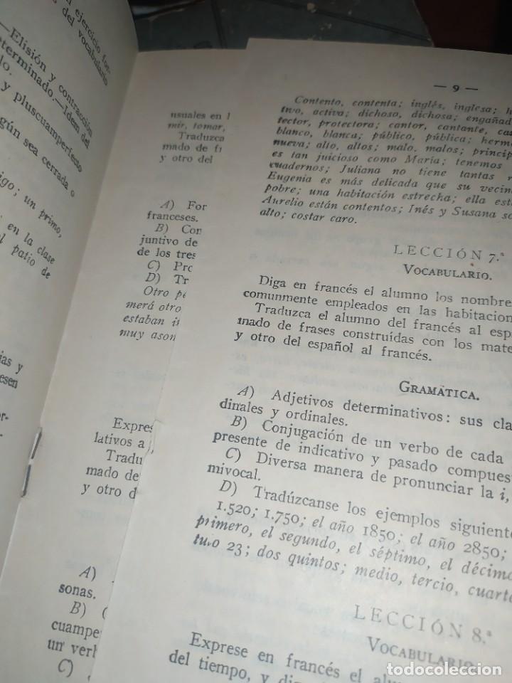 Libros antiguos: LENGUA FRANCESA PRIMER CURSO CON EL PROGRAMA E.UGARTE BLASCO CUARTA EDICI&Oacute;N 1929 - Foto 19