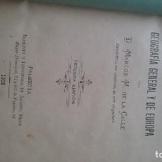 Libros antiguos: COMPENDIO GEOGRAFÍA GENERAL DE EUROPA. AÑO 1908 (542),