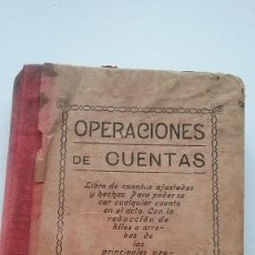 Libros antiguos: OPERACIONES DE CUENTAS . AÑO 1912( 541-1)