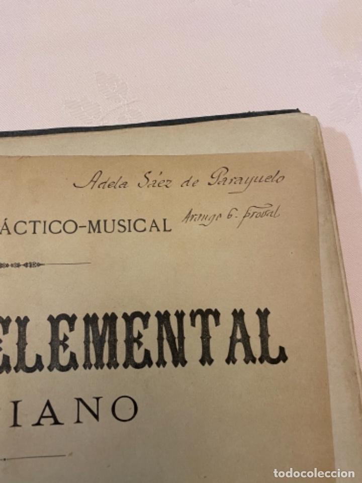 Libros antiguos: Escuela elemental de piano 1 edicion - Foto 3