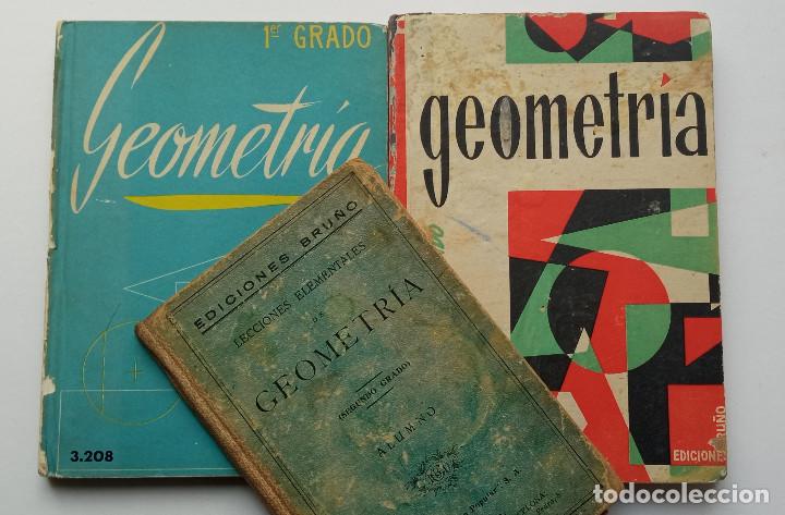 Libros antiguos: 3 Libros de Geometr&iacute;a Ediciones Bru&ntilde;o - Foto 1