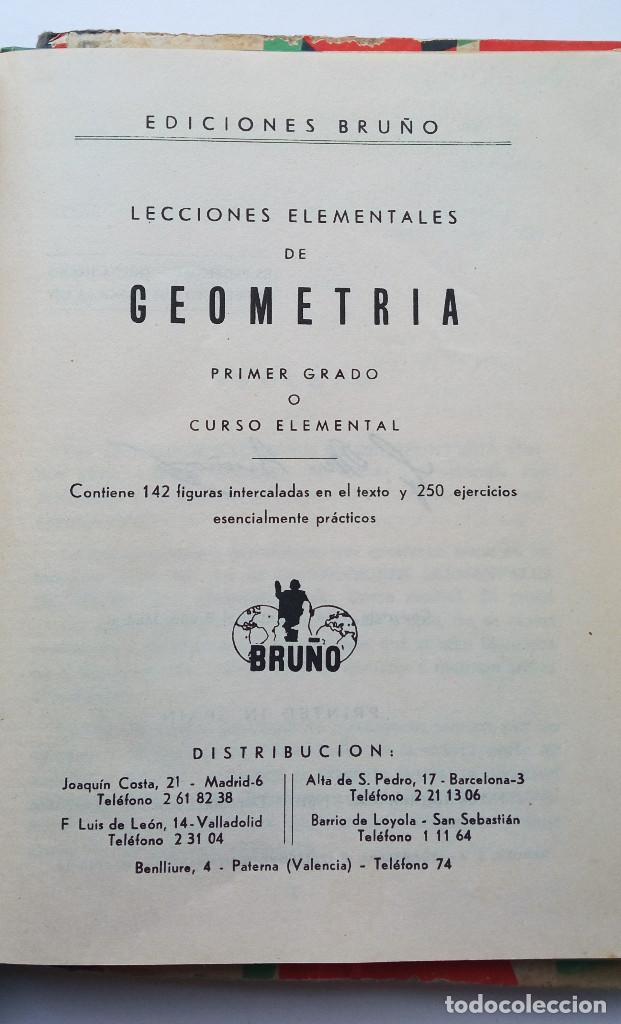 Libros antiguos: 3 Libros de Geometr&iacute;a Ediciones Bru&ntilde;o - Foto 6