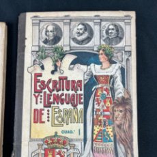 Libros antiguos: ESCRITURA Y LENGUAJE DE ESPAÑA~ ESTEBAN PALUZIE 1920 ~SIN USO. Lote 313153673