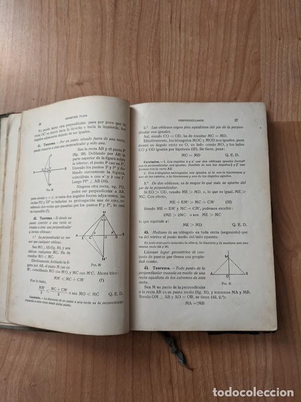 Libros antiguos: ELEMENTOS DE GEOMETR&Iacute;A 1932 - Foto 3