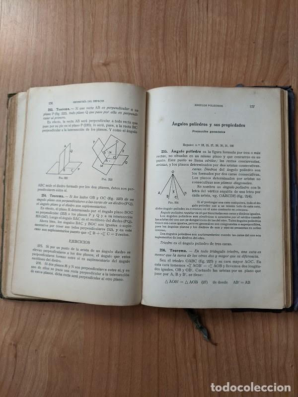 Libros antiguos: ELEMENTOS DE GEOMETR&Iacute;A 1932 - Foto 4