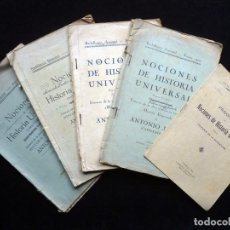 Libros antiguos: 4 CUADERNOS NOCIONES DE HISTORIA UNIVERSAL. BACHILLERATO ELEMENTAL + PROGRAMA. ANTONIO JAEN, 1926
