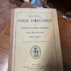 Libros antiguos: CURSO SIMULTÁNEO DE ESTUDIOS DE PRIMERA ENSEÑANZA