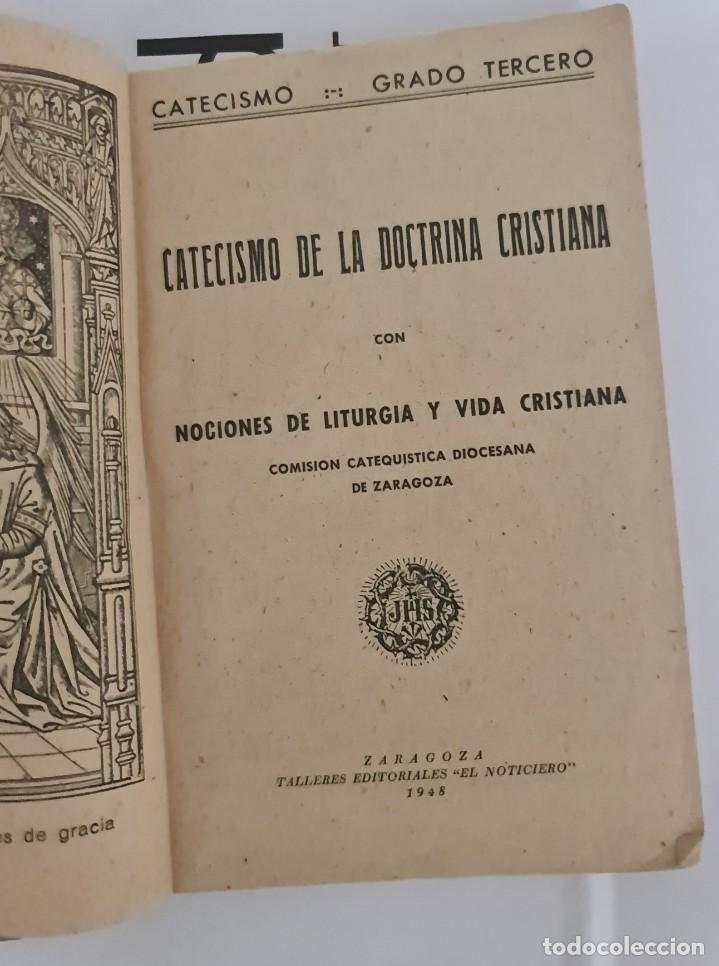 Libros antiguos: Catecismo. Grado tercero - Foto 2