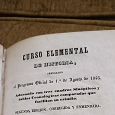 Libros antiguos: CURSO ELEMENTAL DE HISTORIA.HISTORIA MODERNA. Lote 346700423