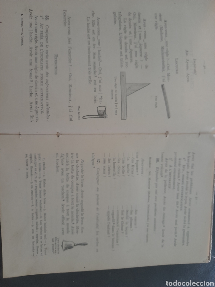 Libros antiguos: Lengua francesa. Primer grado - Foto 4
