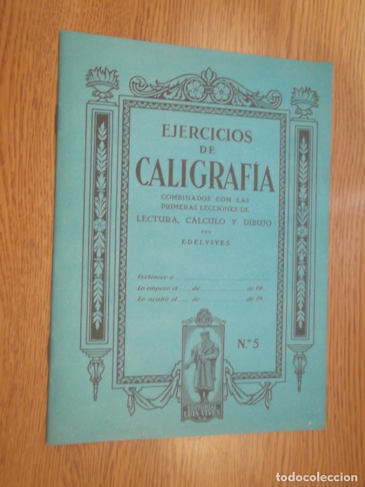 Libros antiguos: CUADERNO DE EJERCICIOS DE CALIGRAF&Iacute;A N&ordm;5. - Foto 1