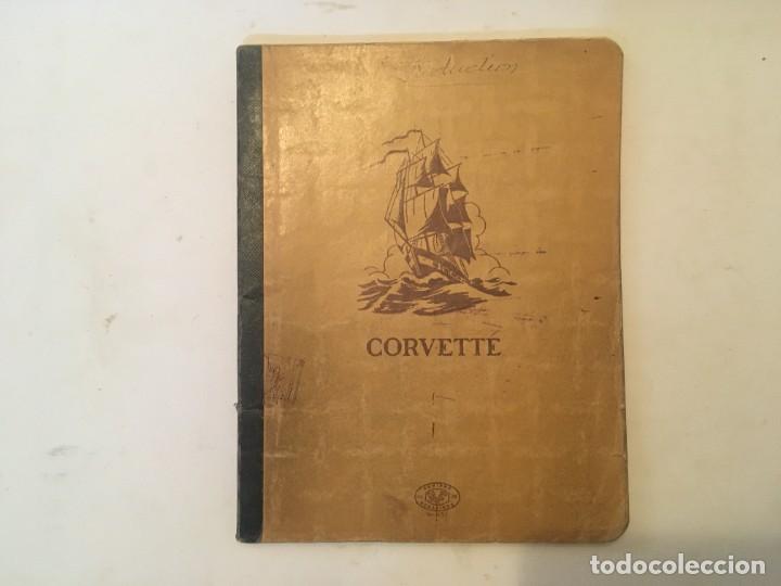 Libros antiguos: cuaderno escolar frances - corvette ( usado) - Foto 1