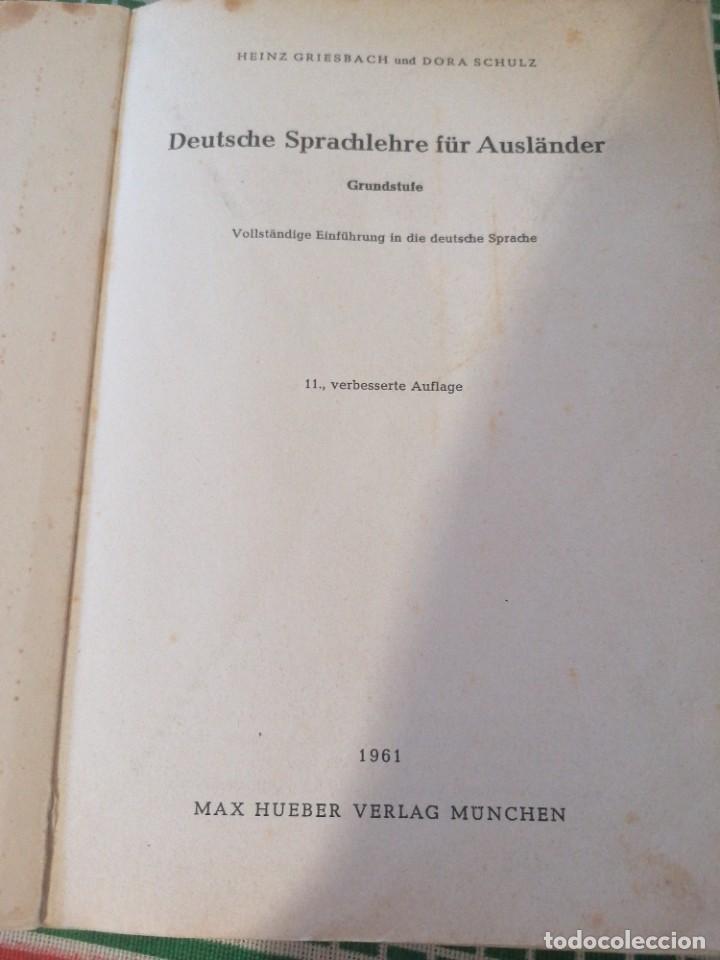 Libros antiguos: GRAM&Aacute;TICA ALEMANA - Foto 3