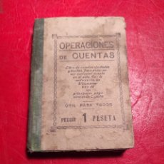 Libros antiguos: OPERACIONES DE CUENTAS. AÑO 1912. Lote 355975680