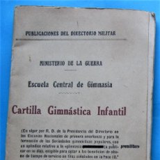 Libros antiguos: PUBLICACIONES DEL DIRECTORIO MILITAR. CARTILLA GIMNASIA INFANTIL. SUCESORES DE RIVADENEYRA. MADRID.