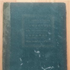 Libros antiguos: COMPENDIO DE GRAMÁTICA ESPAÑOLA, PLAN CÍCLICO 2º CURSO - FRANCISCO VERGES - TARRAGONA 1935